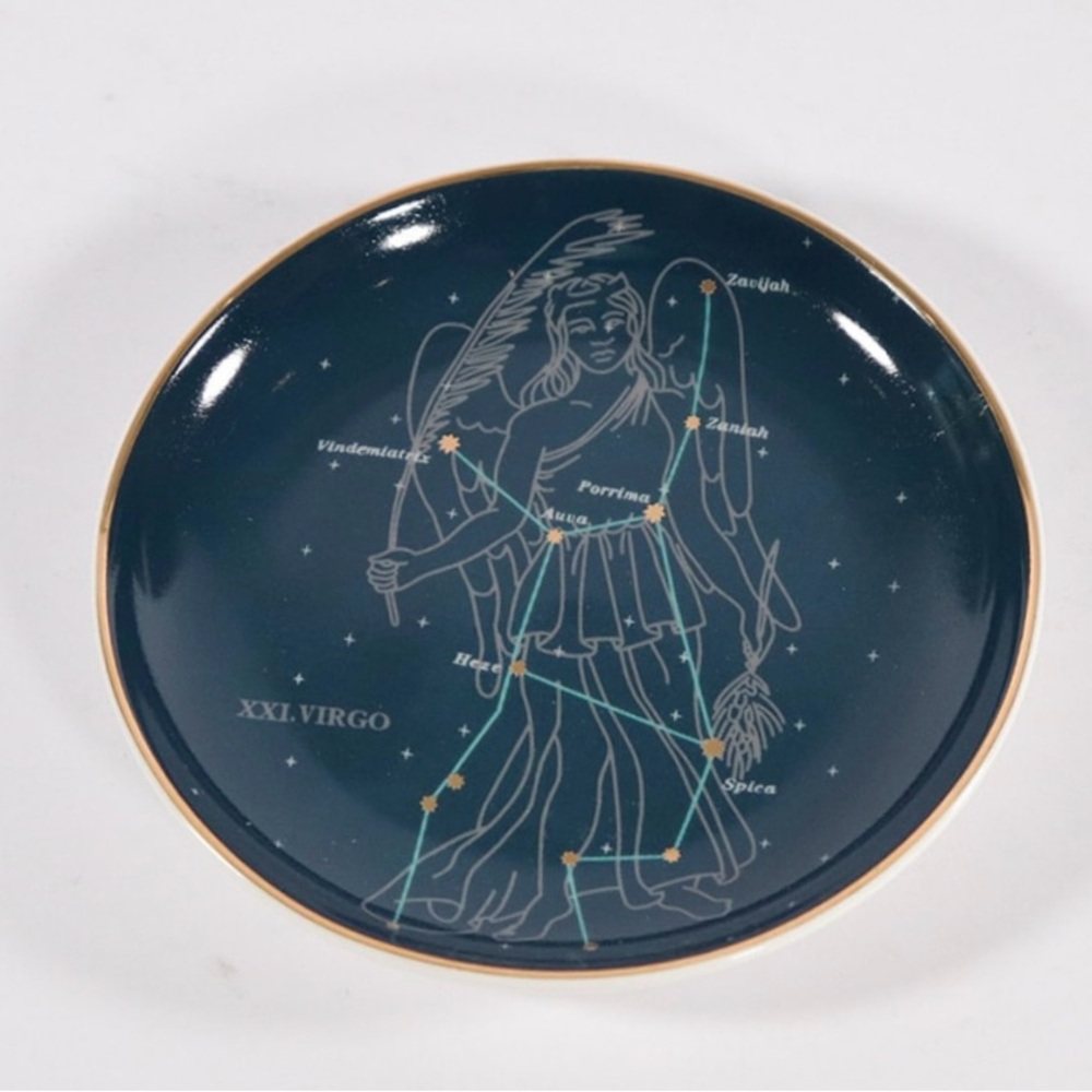 Life of Jay Vegan Fine China Ceramic Mini Trinket Tray Dish Astrology Virgo HTF